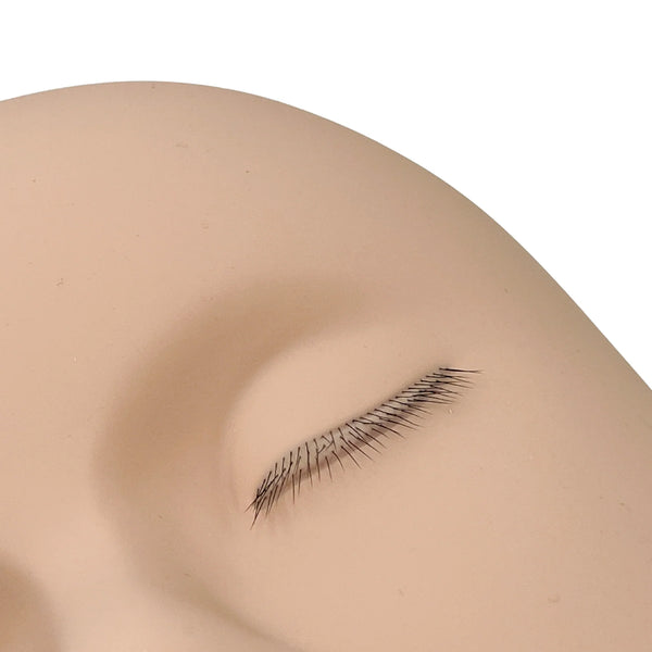 Tête de mannequin pour formation de cils